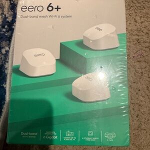 [Brand New Eero  6+ dual band mesh wifi 6 system sealed